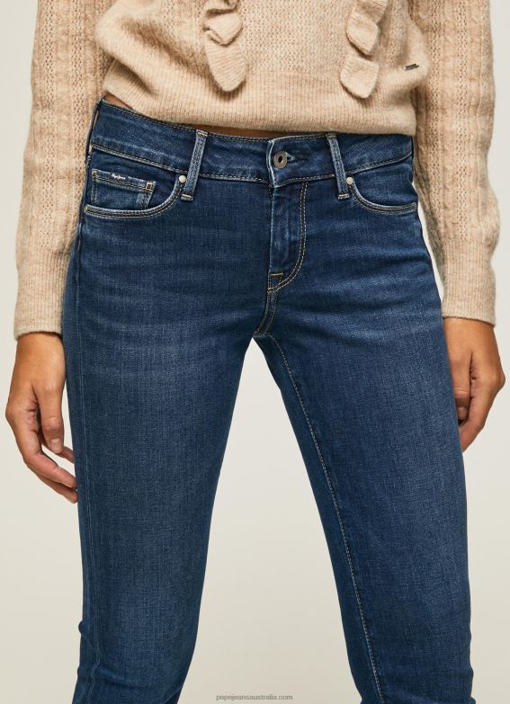 Women Denim Pepe Jeans Soho Slim Fit Mid Waist Jeans 60J4057 - Image 3