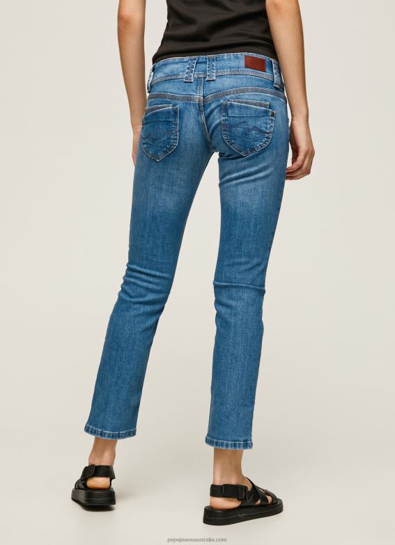 Women Denim Pepe Jeans Venus Regular Fit Low Waist Jeans 60J4033 - Image 4