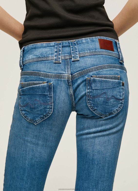 Women Denim Pepe Jeans Venus Regular Fit Low Waist Jeans 60J4033 - Image 5