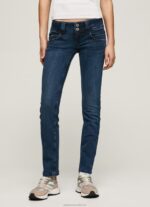 Women Denim Pepe Jeans Venus Straight Fit Low Waist Jeans 60J403 - Image 2