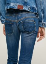 Women Denim Pepe Jeans Venus Straight Fit Low Waist Jeans 60J405 - Image 5