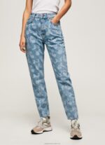 Women Denim Pepe Jeans Violet High Waisted Relaxed Fit Jeans 60J4077 - Image 2