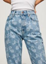 Women Denim Pepe Jeans Violet High Waisted Relaxed Fit Jeans 60J4077 - Image 3