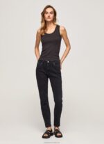 Women Denim Pepe Jeans Violet Loose Fit High Waisted Jeans 60J4092