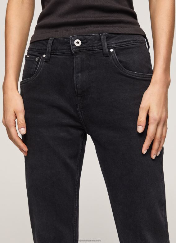 Women Denim Pepe Jeans Violet Loose Fit High Waisted Jeans 60J4092 - Image 3