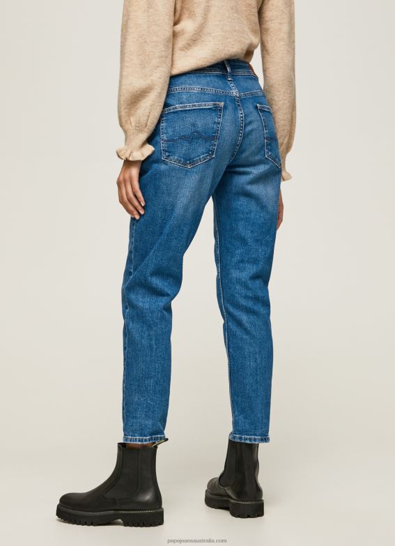 Women Denim Pepe Jeans Violet Mom Carrot Fit High Waist Jeans 60J4082 - Image 4
