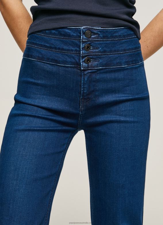 Women Denim Pepe Jeans Willa Flared Fit High Waisted Jeans 60J4062 - Image 3