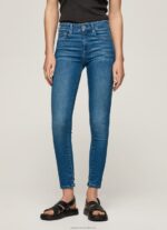 Women Denim Pepe Jeans Zoe Midrise Skinny Fit Jeans 60J4040 - Image 2