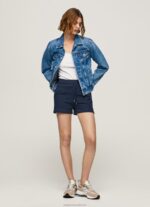 Women Dulwich Pepe Jeans Adjustable Waist Cotton Shorts 60J40517