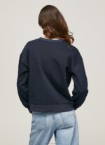Women Dulwich Pepe Jeans Circular Logo Cotton Jumper 60J40279 - Image 4