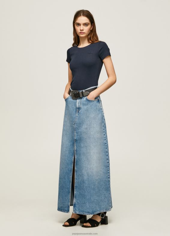 women_dulwich_pepe_jeans_cotton_t_shirt_with_logo_60j40417.jpg Women Dulwich Pepe Jeans Cotton T-Shirt With Logo 60J40417 - Image 1