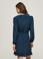 Women Dulwich Pepe Jeans Esha Wrapping Short Dress 60J40158 - Image 4