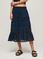 Women Dulwich Pepe Jeans Laced Skirt 60J40535 - Image 2
