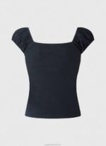 Women Dulwich Pepe Jeans Sweetheart Neckline T-Shirt 60J40438 - Image 5