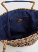 Women Dulwich Pepe Jeans Woven Straw Basket Bag 60J40743 - Image 3