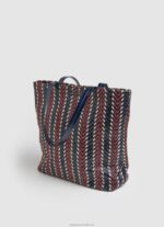 Women Dulwich Pepe Jeans Zig Zag Fabric Shopper Bag 60J40739 - Image 2