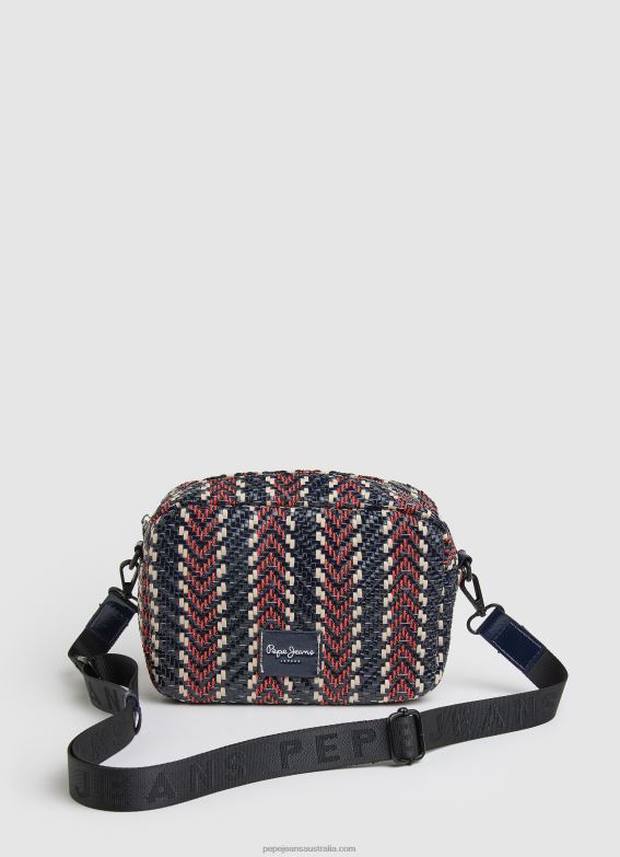 Women Dulwich Pepe Jeans Zig Zag Fabric Shopper Bag 60J40739 - Image 4