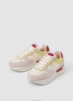 Women Factory White Pepe Jeans Rusper Sweet Combined Sneakers 60J40595 - Image 3