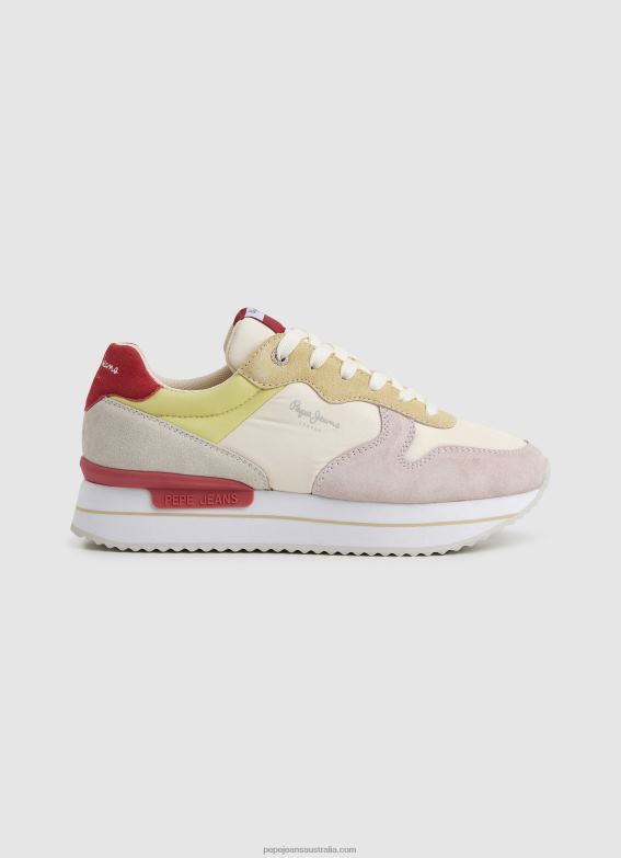 Women Factory White Pepe Jeans Rusper Sweet Combined Sneakers 60J40595 - Image 1