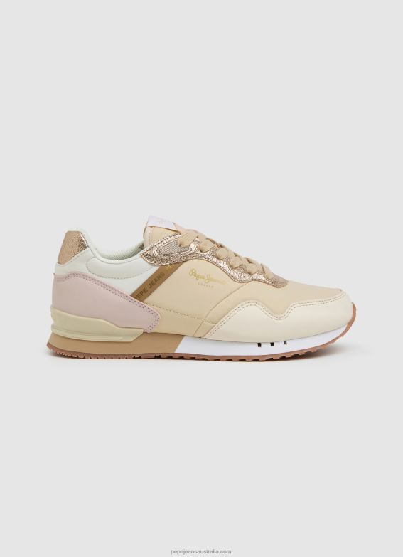 women_gold_pepe_jeans_albal_london_running_sneakers_60j40609.jpg Women Gold Pepe Jeans Albal London Running Sneakers 60J40609 - Image 1