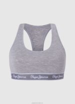 Women Grey Marl Pepe Jeans Classic Panty With Printed Logo 60J40546 - Image 4