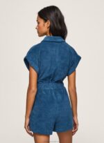 Women Jarman Pepe Jeans Short Velvet Jumpsuit 60J40209 - Image 4