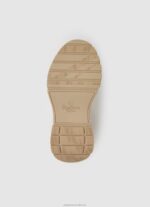 Women Light Peach Pepe Jeans Banksy Loom Combined Sneakers 60J40580 - Image 5