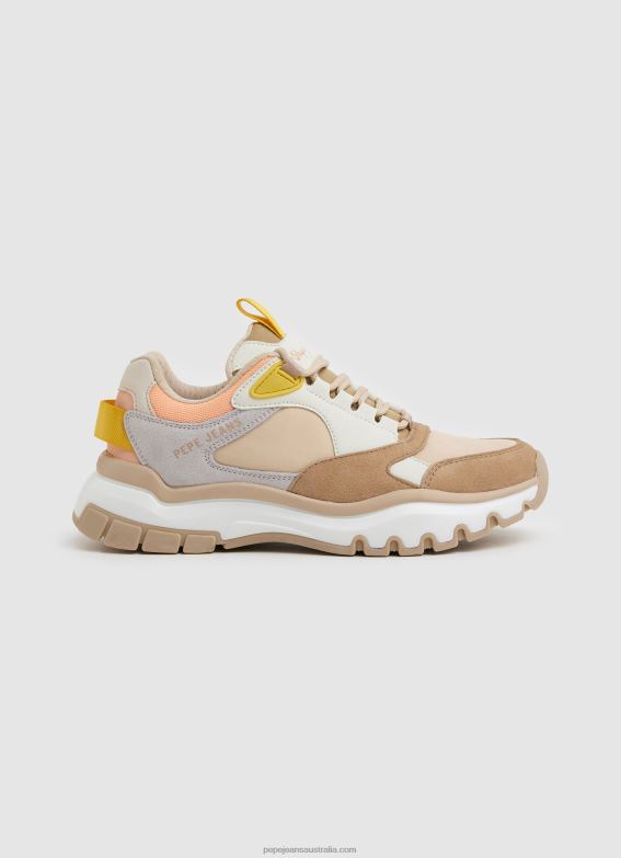 women_light_peach_pepe_jeans_banksy_loom_combined_sneakers_60j40580.jpg Women Light Peach Pepe Jeans Banksy Loom Combined Sneakers 60J40580 - Image 1