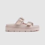Women Light Pink Pepe Jeans Pola Park Double Buckle Sandals 60J40669