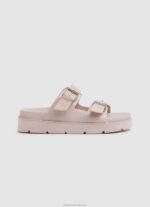 Women Light Pink Pepe Jeans Pola Park Double Buckle Sandals 60J40669