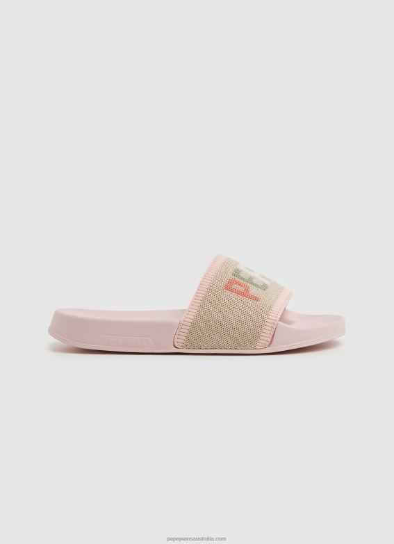 women_light_pink_pepe_jeans_slider_knit_beach_flip_flops_60j40693.jpg Women Light Pink Pepe Jeans Slider Knit Beach Flip Flops 60J40693 - Image 1