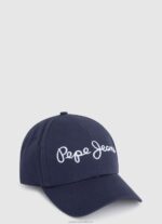 Women Marine Pepe Jeans Embroidered Logo Basic Cap 60J40781