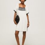 Women Mousse Pepe Jeans Bambula Cotton Dress 60J40188