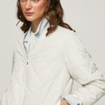 Women Mousse Pepe Jeans Diamond Quilted Jacket 60J40120