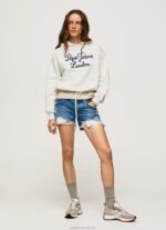 Women Mousse Pepe Jeans Embroidered Logo Cotton Jumper 60J40269 - Image 2