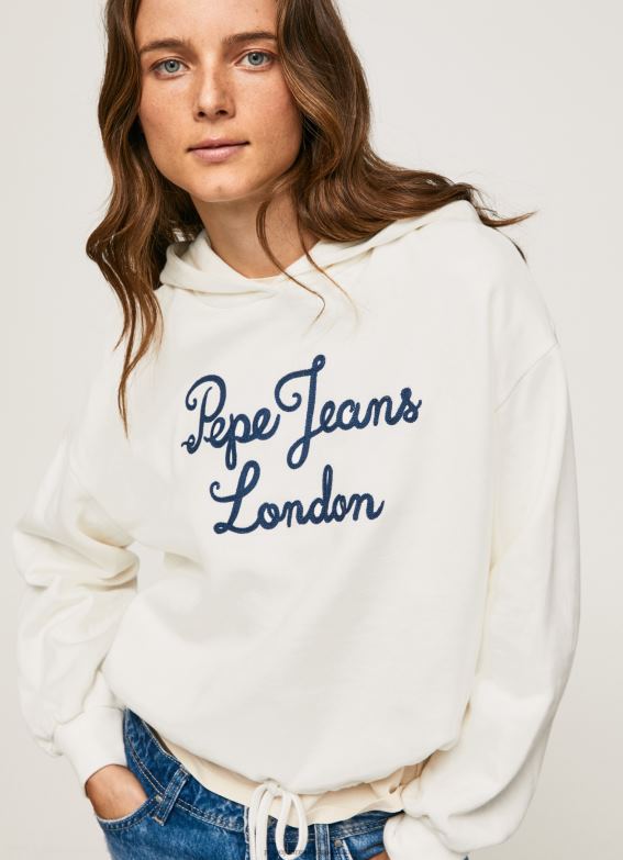 women_mousse_pepe_jeans_embroidered_logo_cotton_jumper_60j40269.jpg Women Mousse Pepe Jeans Embroidered Logo Cotton Jumper 60J40269 - Image 1