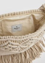 Women Mousse Pepe Jeans Macrame Crossbody Bag 60J40709 - Image 3