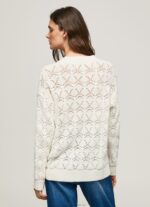 Women Mousse Pepe Jeans Openwork Cardigan With V Neckline 60J40230 - Image 4