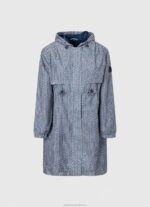 Women Multi Pepe Jeans All-Over Logo Light Parka 60J40137 - Image 5