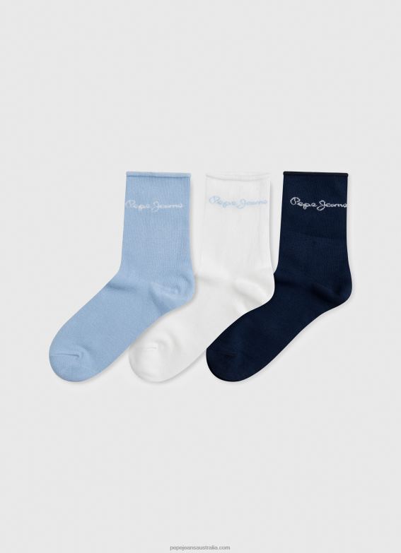 women_multi_pepe_jeans_analia_3_pack_socks_60j40558.jpg Women Multi Pepe Jeans Analia 3-Pack Socks 60J40558 - Image 1
