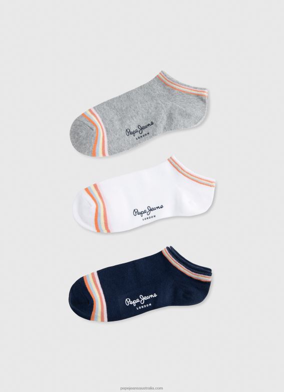 women_multi_pepe_jeans_brooka_3_pack_socks_60j40560.jpg Women Multi Pepe Jeans Brooka 3-Pack Socks 60J40560 - Image 1
