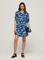 Women Multi Pepe Jeans Burnet Short Camouflage Dress 60J40173