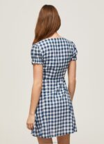 Women Multi Pepe Jeans Checkered Print Dress 60J40184 - Image 4
