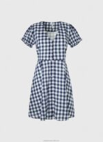 Women Multi Pepe Jeans Checkered Print Dress 60J40184 - Image 5