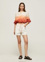 Women Multi Pepe Jeans Colour Block Faded Shirt 60J40338 - Image 2