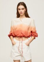 Women Multi Pepe Jeans Colour Block Faded Shirt 60J40338 - Image 3