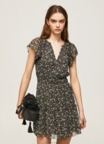 Women Multi Pepe Jeans Floral Chiffon Dress 60J40171
