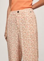 Women Multi Pepe Jeans Floral Print Straight Trousers 60J40314 - Image 4