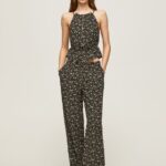 Women Multi Pepe Jeans Floral Print Wide Trousers 60J40292