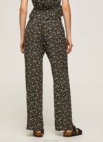Women Multi Pepe Jeans Floral Print Wide Trousers 60J40292 - Image 4